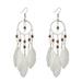 Jewelry WholesaleWholesale Bohemian fairy temperament feather tassel Round Bead Earrings JDC-ES-C466 Earrings 陌茗 %variant_option1% %variant_option2% %variant_option3%  Factory Price JoyasDeChina Joyas De China