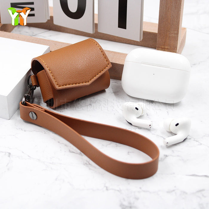 Jewelry WholesaleWholesale airpodsPro leather solid color wireless bluetooth headset case MOQ≥2 JDC-EPC-YouY001 Earphone cases 悠悦 %variant_option1% %variant_option2% %variant_option3%  Factory Price JoyasDeChina Joyas De China