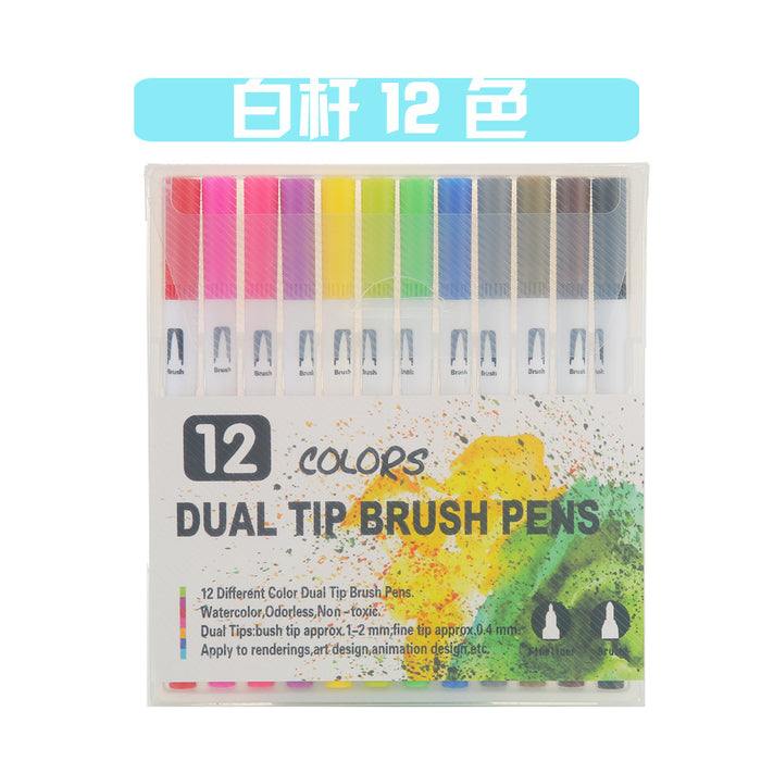 Jewelry WholesaleWholesale ABS Marker Double Head Watercolor Pen JDC-BP-HWJ008 Ballpoint pen 好文聚 %variant_option1% %variant_option2% %variant_option3%  Factory Price JoyasDeChina Joyas De China