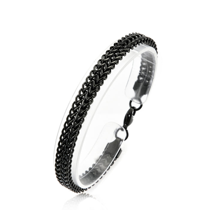 Wholesale Men's Bracelets Titanium  Leather Square Scales JDC-BT-YiS012