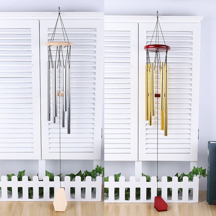 Wholesale Wood Metal Aluminum Pipe Wind Chime JDC-WC-ZYang001