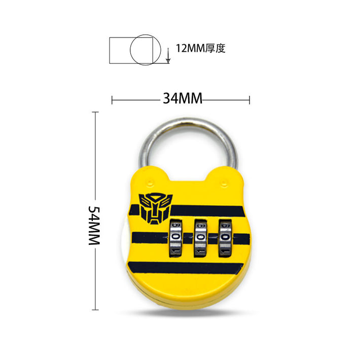 Wholesale Random Cartoon Zinc Alloy Combination Lock (F) JDC-LC-JinYi002