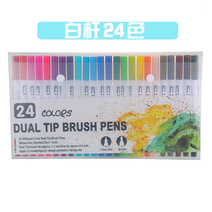 Jewelry WholesaleWholesale ABS Marker Double Head Watercolor Pen JDC-BP-HWJ008 Ballpoint pen 好文聚 %variant_option1% %variant_option2% %variant_option3%  Factory Price JoyasDeChina Joyas De China