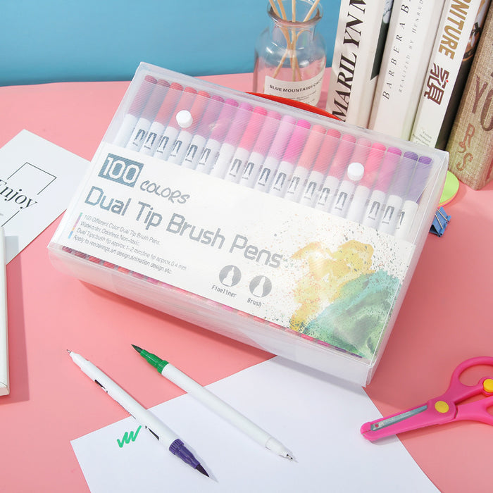Jewelry WholesaleWholesale ABS Marker Double Head Watercolor Pen JDC-BP-HWJ008 Ballpoint pen 好文聚 %variant_option1% %variant_option2% %variant_option3%  Factory Price JoyasDeChina Joyas De China