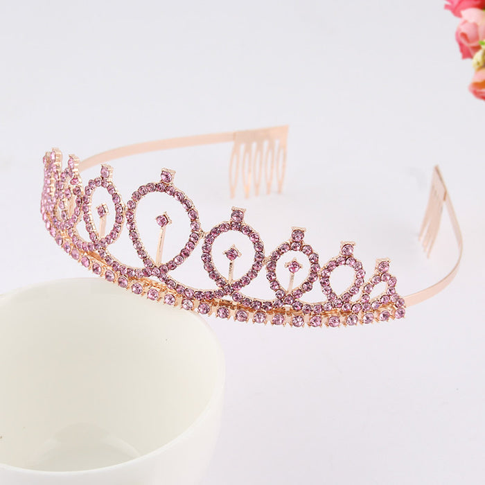 Jewelry WholesaleWholesale Birthday Crown Bridal Party Rhinestone Alloy Headband JDC-HD-YCh011 Headband 一诚 %variant_option1% %variant_option2% %variant_option3%  Factory Price JoyasDeChina Joyas De China