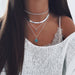 Jewelry WholesaleWholesale Boho Waterdrop Alloy Multilayer Necklace JDC-NE-cy072 Necklaces 纯影 %variant_option1% %variant_option2% %variant_option3%  Factory Price JoyasDeChina Joyas De China