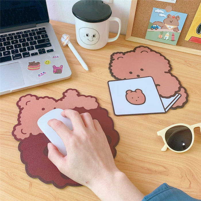 Wholesale Cartoon Rubber Cute Bear Mouse Pad MOQ≥2 JDC-MD-Tengy002