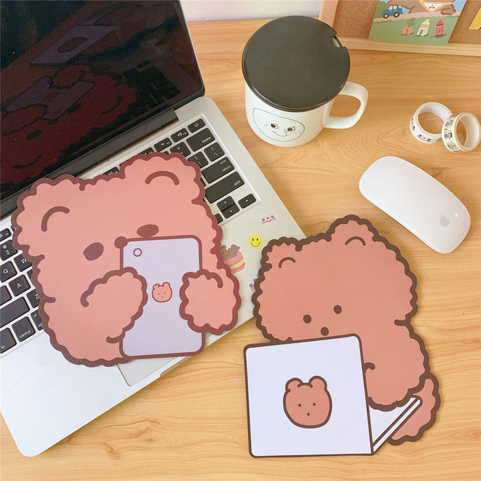 Wholesale Cartoon Rubber Cute Bear Mouse Pad MOQ≥2 JDC-MD-Tengy002