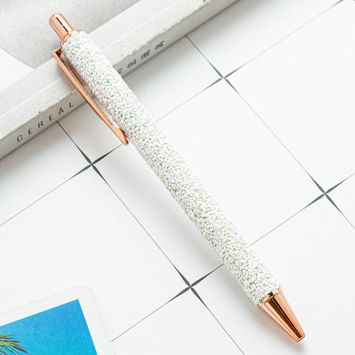 Jewelry WholesaleWholesale Metal Button Glitter Ballpoint Pen JDC-BP-Huah019 Ballpoint pen 华豪 %variant_option1% %variant_option2% %variant_option3%  Factory Price JoyasDeChina Joyas De China