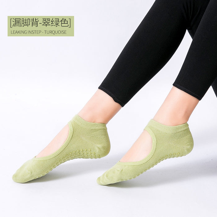 Wholesale Silicone Non-Slip Professional Yoga Socks JDC-SK-ManP009