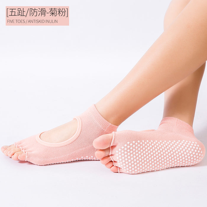 Wholesale Silicone Non-Slip Professional Yoga Socks JDC-SK-ManP008