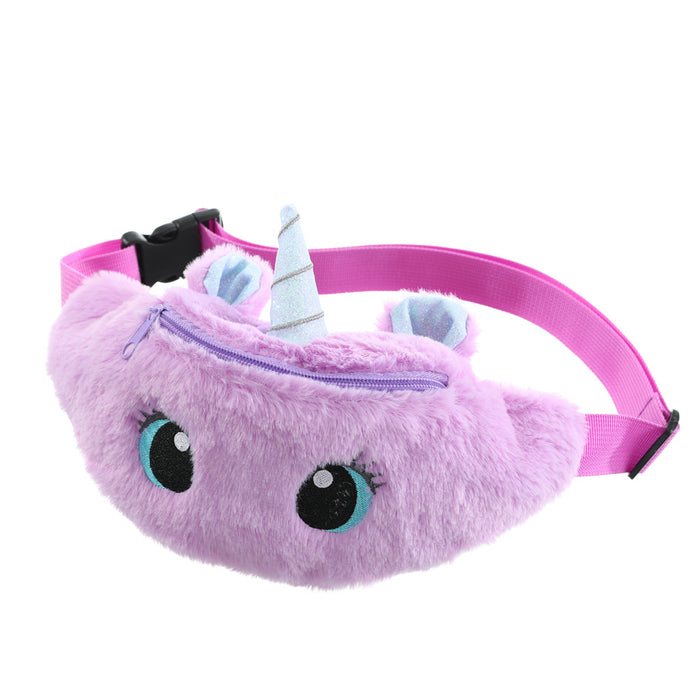 Wholesale Kids Cartoon Plush Shoulder Bag Chest Bag MOQ≥3 JDC-SD-SMS002