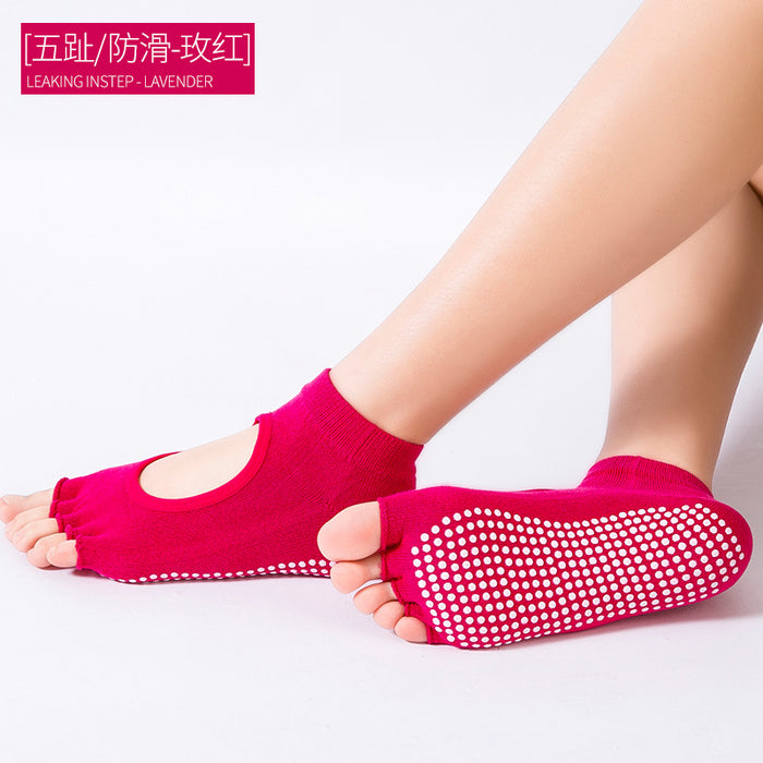 Wholesale Silicone Non-Slip Professional Yoga Socks JDC-SK-ManP008