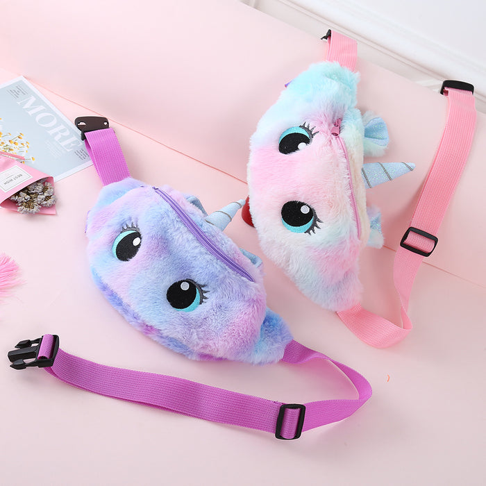 Wholesale Kids Cartoon Plush Shoulder Bag Chest Bag MOQ≥3 JDC-SD-SMS002