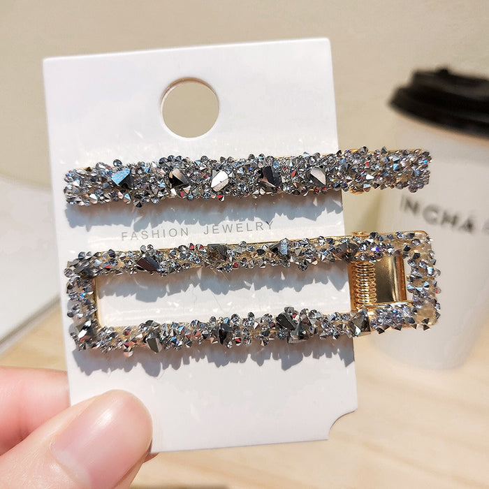 Jewelry WholesaleWholesale diamond banged spoon top with full diamond hairpin JDC-HC-XiY004 Hair Clips 昕越 %variant_option1% %variant_option2% %variant_option3%  Factory Price JoyasDeChina Joyas De China