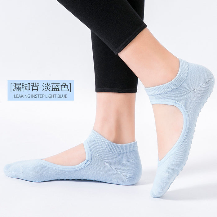 Wholesale Silicone Non-Slip Professional Yoga Socks JDC-SK-ManP009