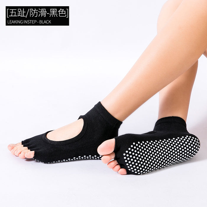 Wholesale Silicone Non-Slip Professional Yoga Socks JDC-SK-ManP008