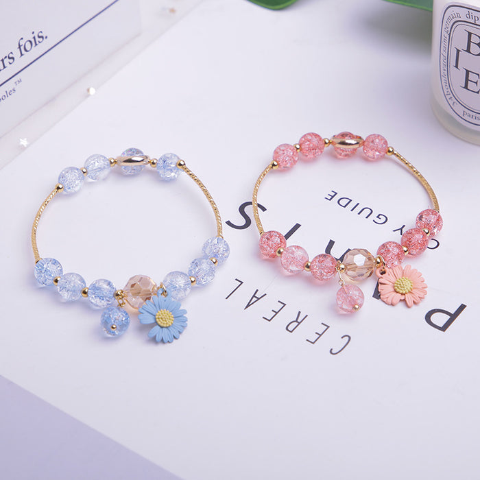 Jewelry WholesaleWholesale small daisy small fresh schoolgirl flower bracelet JDC-BT-LiM005 Bracelet 立明 %variant_option1% %variant_option2% %variant_option3%  Factory Price JoyasDeChina Joyas De China