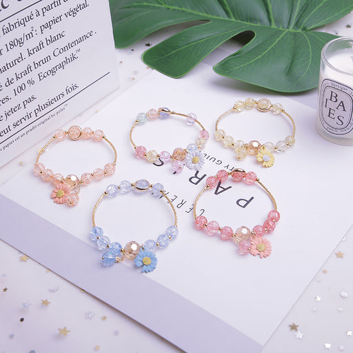 Jewelry WholesaleWholesale small daisy small fresh schoolgirl flower bracelet JDC-BT-LiM005 Bracelet 立明 %variant_option1% %variant_option2% %variant_option3%  Factory Price JoyasDeChina Joyas De China