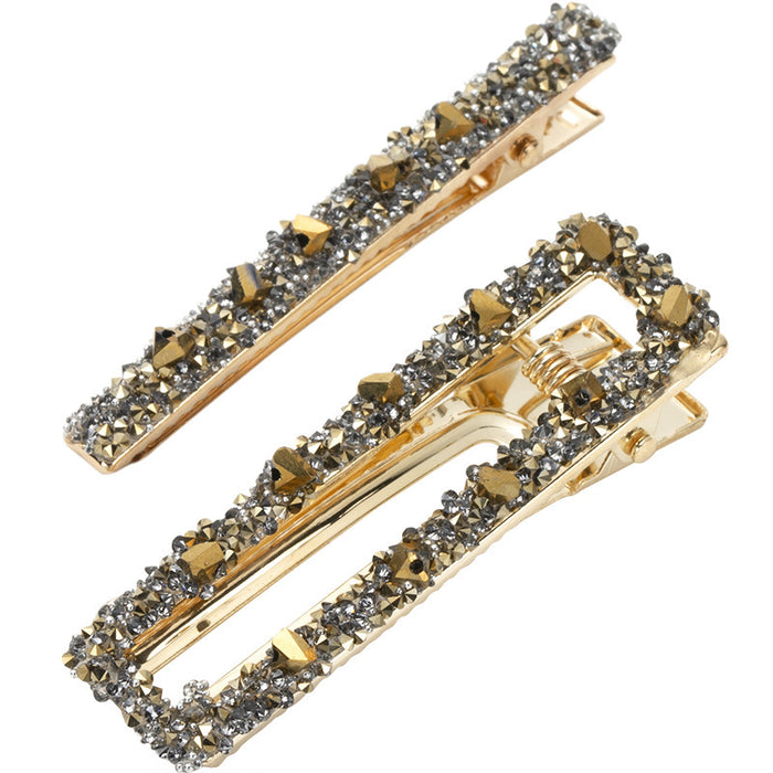 Jewelry WholesaleWholesale diamond banged spoon top with full diamond hairpin JDC-HC-XiY004 Hair Clips 昕越 %variant_option1% %variant_option2% %variant_option3%  Factory Price JoyasDeChina Joyas De China