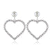 Jewelry WholesaleWholesale S925 Silver Needle Hollow Heart Rhinestone Exaggerated Earrings JDC-ES-LY008 Earrings 乐钰 %variant_option1% %variant_option2% %variant_option3%  Factory Price JoyasDeChina Joyas De China