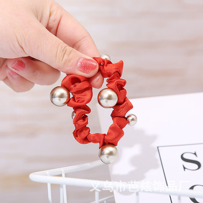 Jewelry WholesaleWholesale pearl crystal head rope small fresh temperament Hair Scrunchies JDC-HS-Baxuan003 Hair Scrunchies 芭炫 %variant_option1% %variant_option2% %variant_option3%  Factory Price JoyasDeChina Joyas De China