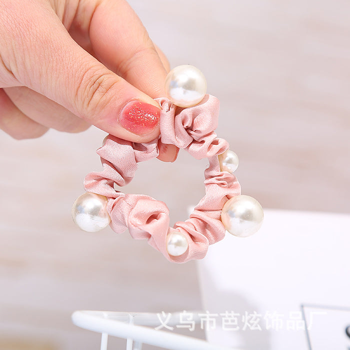 Jewelry WholesaleWholesale pearl crystal head rope small fresh temperament Hair Scrunchies JDC-HS-Baxuan003 Hair Scrunchies 芭炫 %variant_option1% %variant_option2% %variant_option3%  Factory Price JoyasDeChina Joyas De China