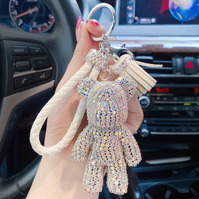 Jewelry WholesaleWholesale cartoon personality diamond studded bear keychain JDC-KC-Yaoyun006 Keychains 瑶韵 %variant_option1% %variant_option2% %variant_option3%  Factory Price JoyasDeChina Joyas De China