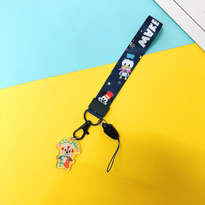 Wholesale creative detachable key lanyard anti-lost lanyard couple JDC-KC-Gongze001