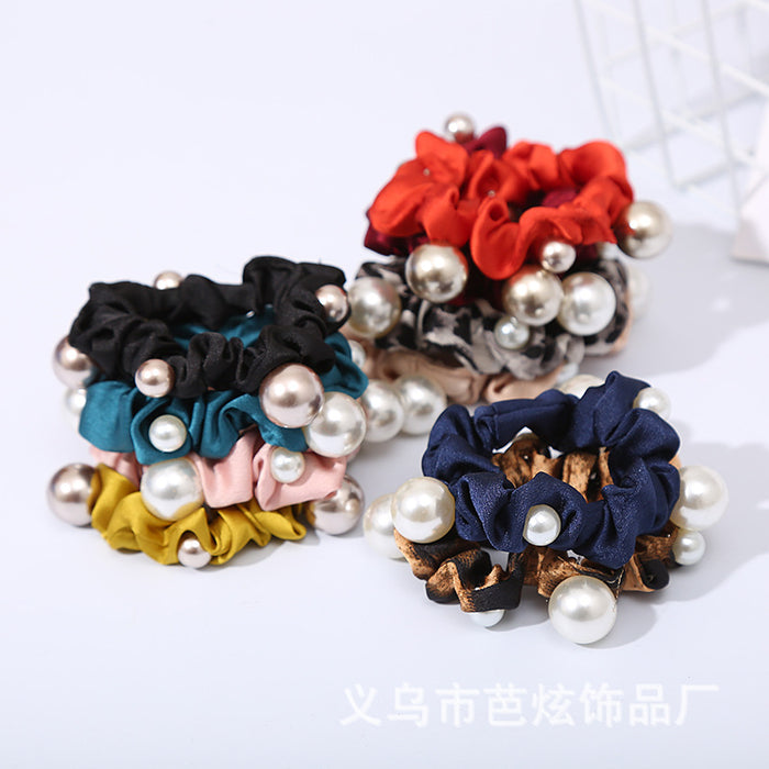 Jewelry WholesaleWholesale pearl crystal head rope small fresh temperament Hair Scrunchies JDC-HS-Baxuan003 Hair Scrunchies 芭炫 %variant_option1% %variant_option2% %variant_option3%  Factory Price JoyasDeChina Joyas De China