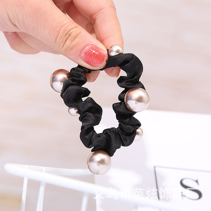 Jewelry WholesaleWholesale pearl crystal head rope small fresh temperament Hair Scrunchies JDC-HS-Baxuan003 Hair Scrunchies 芭炫 %variant_option1% %variant_option2% %variant_option3%  Factory Price JoyasDeChina Joyas De China