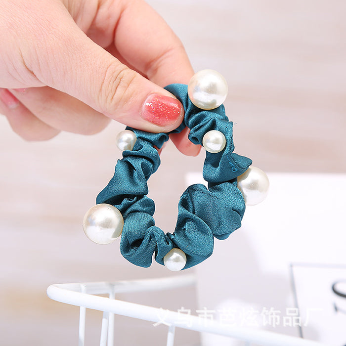 Jewelry WholesaleWholesale pearl crystal head rope small fresh temperament Hair Scrunchies JDC-HS-Baxuan003 Hair Scrunchies 芭炫 %variant_option1% %variant_option2% %variant_option3%  Factory Price JoyasDeChina Joyas De China