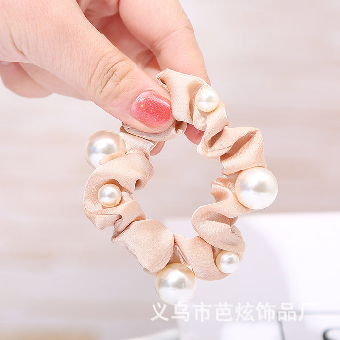 Jewelry WholesaleWholesale pearl crystal head rope small fresh temperament Hair Scrunchies JDC-HS-Baxuan003 Hair Scrunchies 芭炫 %variant_option1% %variant_option2% %variant_option3%  Factory Price JoyasDeChina Joyas De China