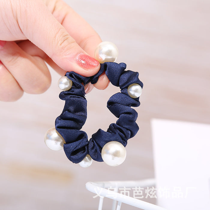 Jewelry WholesaleWholesale pearl crystal head rope small fresh temperament Hair Scrunchies JDC-HS-Baxuan003 Hair Scrunchies 芭炫 %variant_option1% %variant_option2% %variant_option3%  Factory Price JoyasDeChina Joyas De China