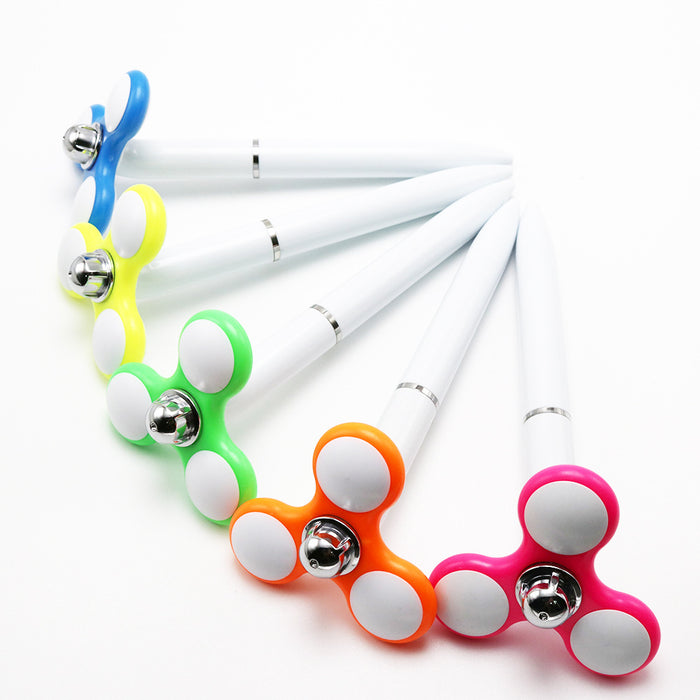 Wholesale Fidget Spinner Decompression Plastic Ballpoint Pen MOQ≥10 JDC-BP-GeShang011