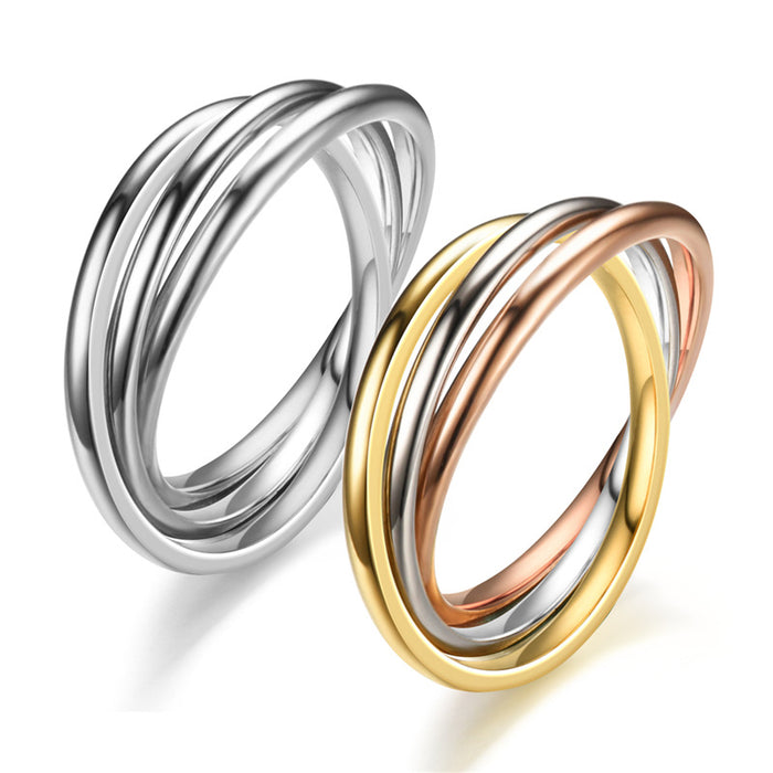 Jewelry WholesaleWholesale Titanium Steel Couple Rings JDC-RS-JiYu002 Rings 翼语 %variant_option1% %variant_option2% %variant_option3%  Factory Price JoyasDeChina Joyas De China