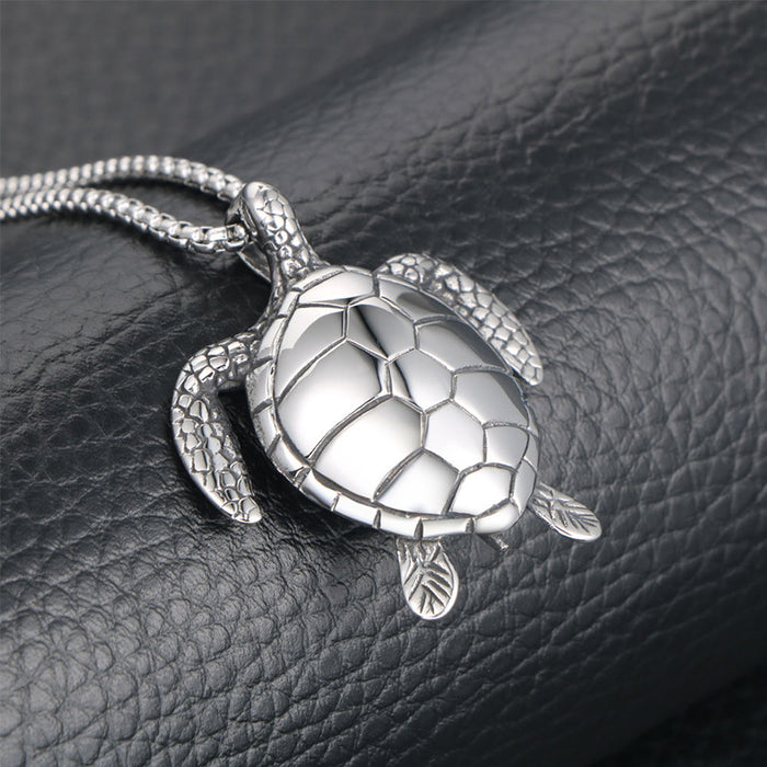 Wholesale Titanium Steel Small Turtle pendant JDC-CS-Shenj001