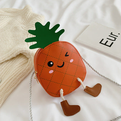 Jewelry WholesaleWholesale Kids Bag Cartoon PU Leather Pineapple Crossbody Shoulder Bag JDC-SD-YouW002 Shoulder Bags 尤文 %variant_option1% %variant_option2% %variant_option3%  Factory Price JoyasDeChina Joyas De China