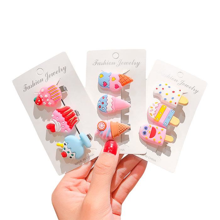 Wholesale ice cream kids hairpin girls JDC-HC-i392