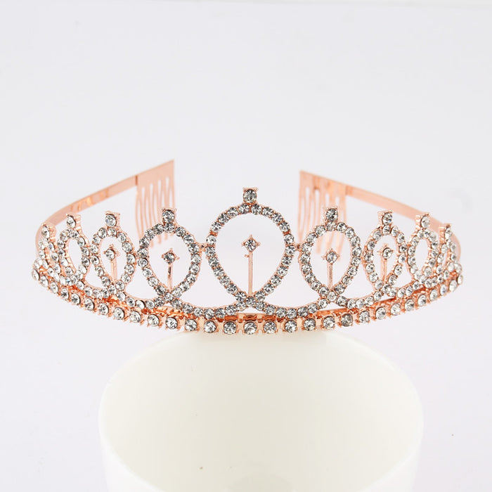 Jewelry WholesaleWholesale Birthday Crown Bridal Party Rhinestone Alloy Headband JDC-HD-YCh011 Headband 一诚 %variant_option1% %variant_option2% %variant_option3%  Factory Price JoyasDeChina Joyas De China