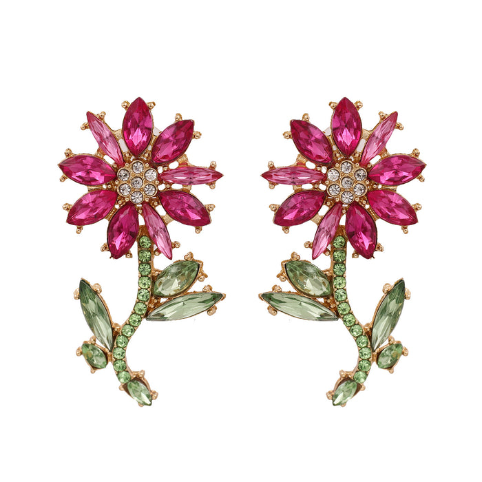 Jewelry WholesaleWholesale flower alloy earringsJDC-ES-LIUM015 Earrings 榴芒 %variant_option1% %variant_option2% %variant_option3%  Factory Price JoyasDeChina Joyas De China