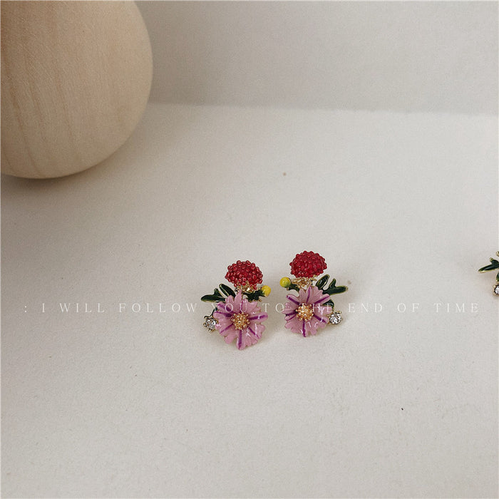 Jewelry WholesaleWholesale Vintage Mori Enamel Enamel Earrings JDC-ES-JiaJ010 Earrings 嘉静 %variant_option1% %variant_option2% %variant_option3%  Factory Price JoyasDeChina Joyas De China