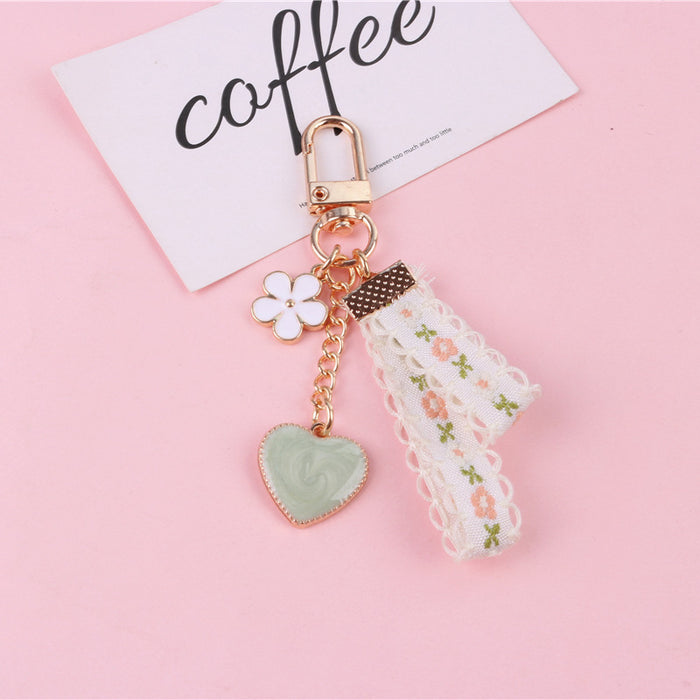 Wholesale Keychains Alloy Daisy Small Fresh Lace MOQ≥2 JDC-KC-YiHan035