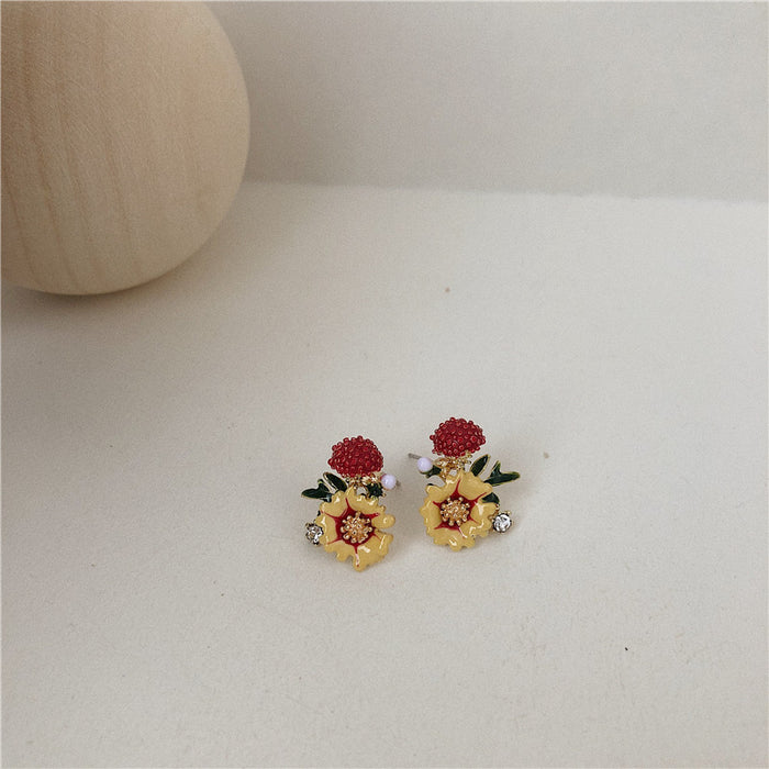 Jewelry WholesaleWholesale Vintage Mori Enamel Enamel Earrings JDC-ES-JiaJ010 Earrings 嘉静 %variant_option1% %variant_option2% %variant_option3%  Factory Price JoyasDeChina Joyas De China