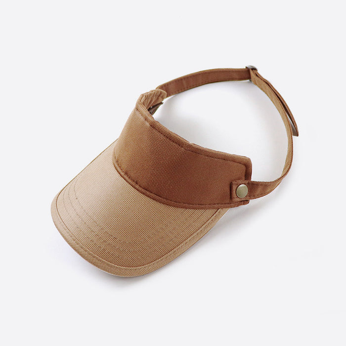 Wholesale Empty Top Cap Polyester Visor Cap Without Top Baseball Cap JDC-FH-YGuan001