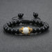 Jewelry WholesaleWholesale Tiger Eye Stone Crown Natural Stone Beaded Bracelet JDC-BT-JiuJ019 Bracelet 九江 %variant_option1% %variant_option2% %variant_option3%  Factory Price JoyasDeChina Joyas De China