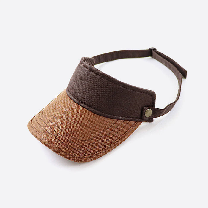 Wholesale Empty Top Cap Polyester Visor Cap Without Top Baseball Cap JDC-FH-YGuan001