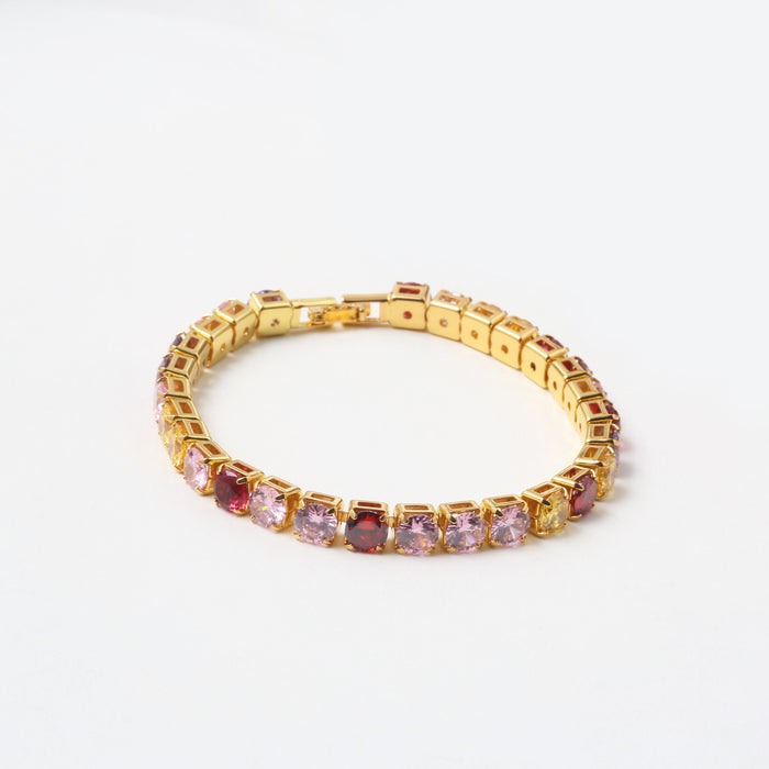 Jewelry WholesaleWholesale Hip Hop Jewelry Brass Zircon Tennis Chain Bracelet JDC-BT-KS002 Bracelet 卡诗 %variant_option1% %variant_option2% %variant_option3%  Factory Price JoyasDeChina Joyas De China