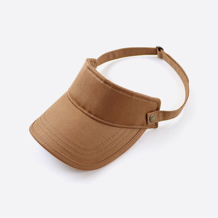 Wholesale Empty Top Cap Polyester Visor Cap Without Top Baseball Cap JDC-FH-YGuan001