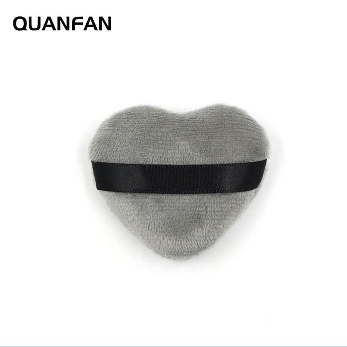 Wholesale Dry Powder Puff Triangular Heart Short Hair Makeup Loose Powder Small MOQ≥3 JDC-CP-QuanF002